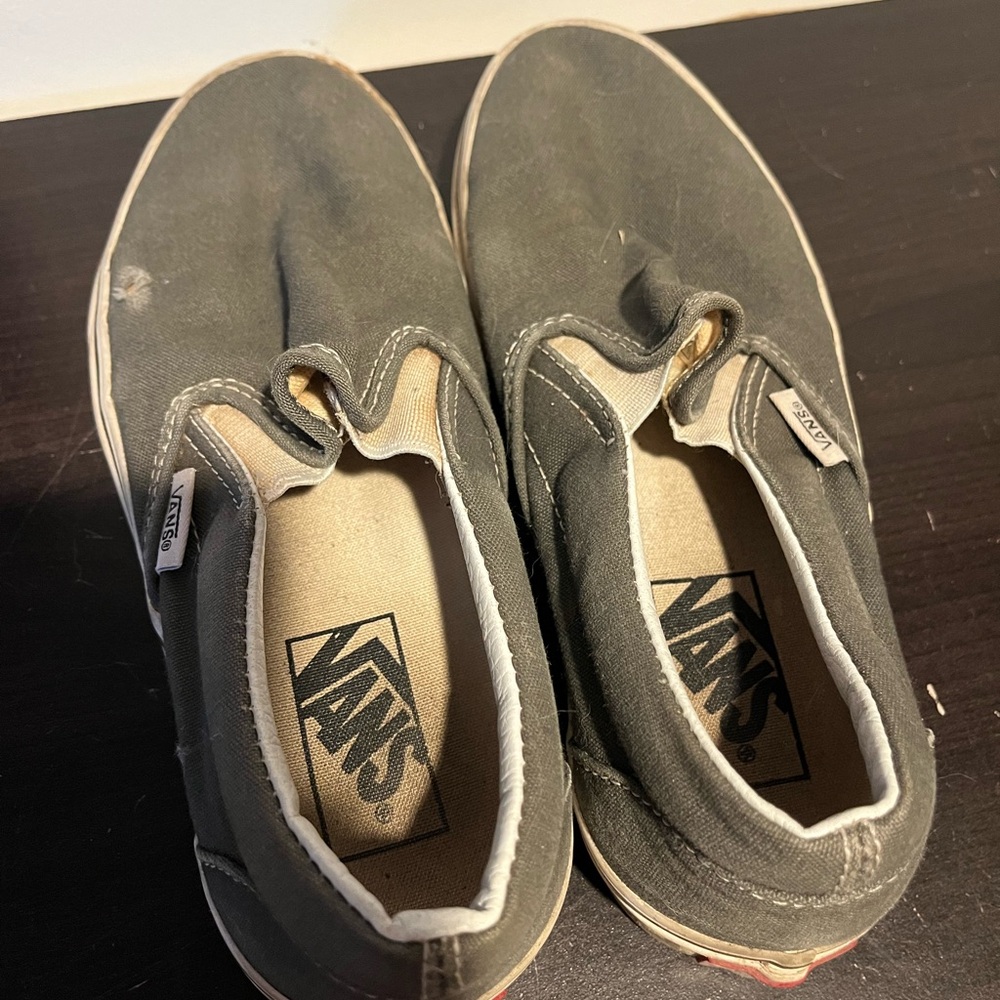 Vans Charcoal Slip-On Shoes